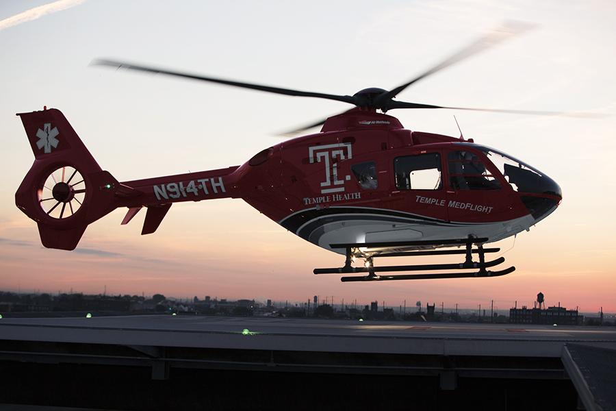 Emergency air transport helicopter